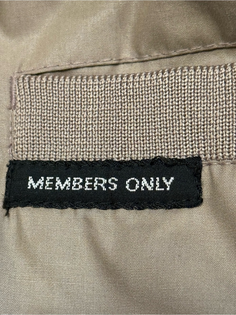 Members Only Khaki Iconic Racer Lightweight Bomber Jacket - Picture 2 of 9